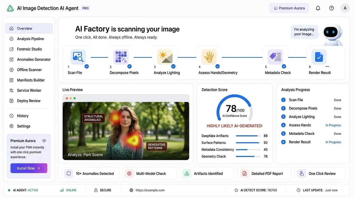 AI PDF assistant dashboard software example